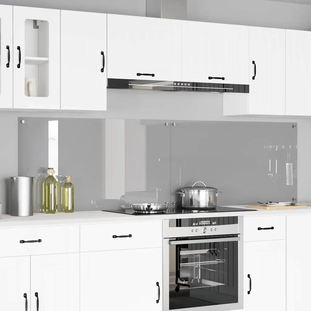 Schienale da cucina 2 pcs Grigio chiaro 110 x 60 cm 3415502