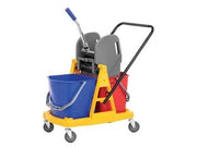 CARRELLO LAVAPAVIMENTO MOCIO STRIZZATORE CLEAN HARD  lt.34 di capienza  cm.71x43x95h.    XTRA