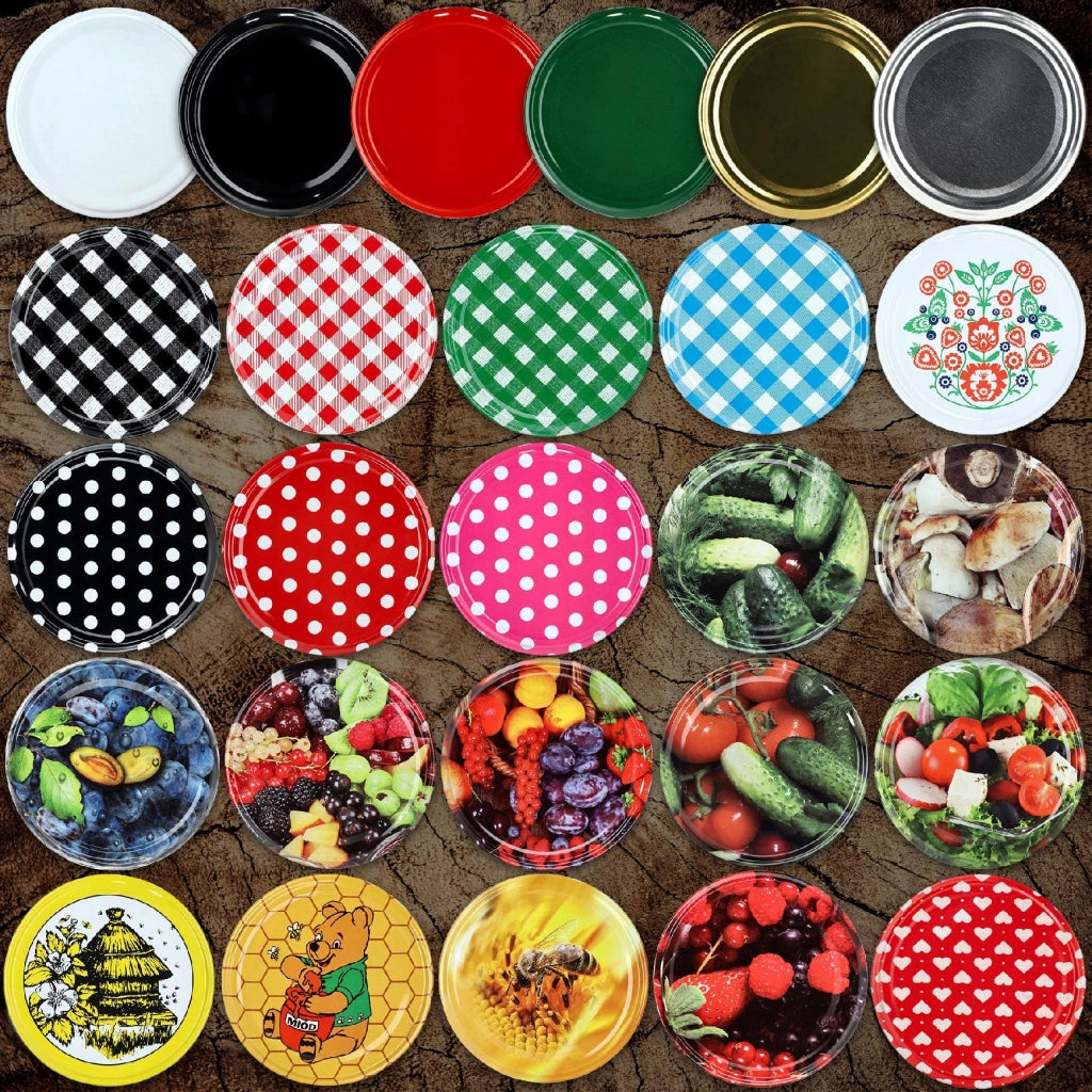 KADAX 50x Jar Caps Fi 82 Tappi per Barattoli Coperchi Conserva