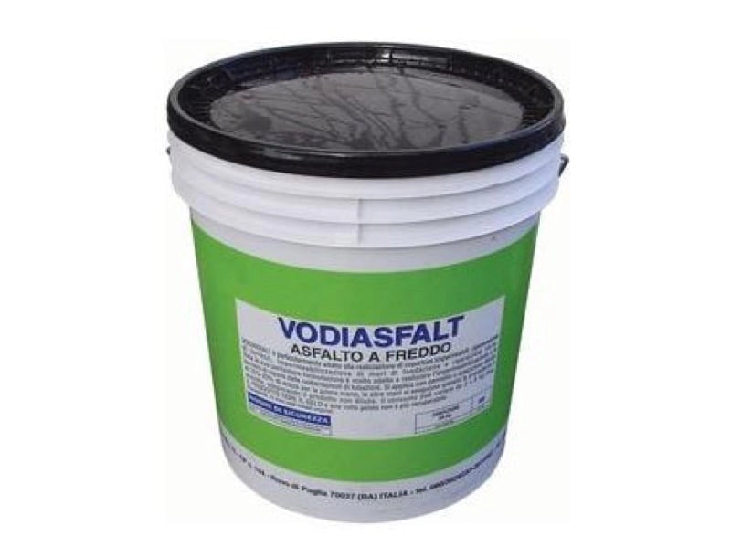 ASFALTO FREDDO VODIASFALT 5KG BITUME IMPERMEABILIZZANTE EDILIZIA