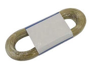 CAVETTO ACCIAIO OTTONATO RIVESTITO IN PVC TRASPARENTE- - ø mm.4x mt.20 - 5 pezzi