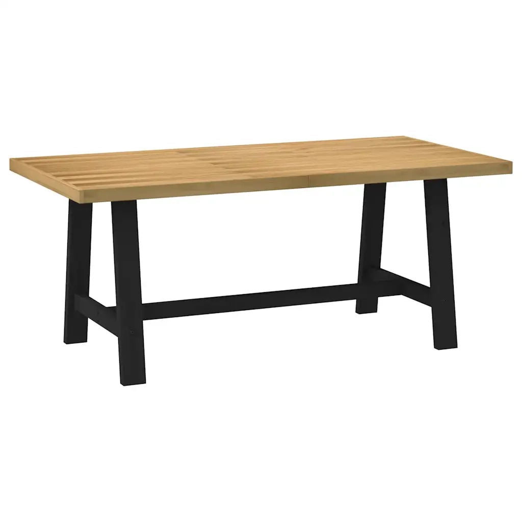 Tavolo Pranzo NOAIN Gambe a Forma A 180x90x75 cm Legno Massello 4100045