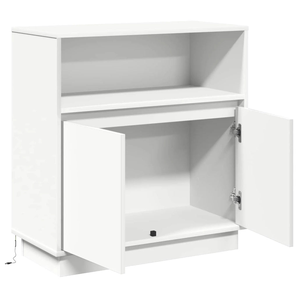 Madia LED Bianco 71 x 34,5 x 75 cm Legno multistrato 869650