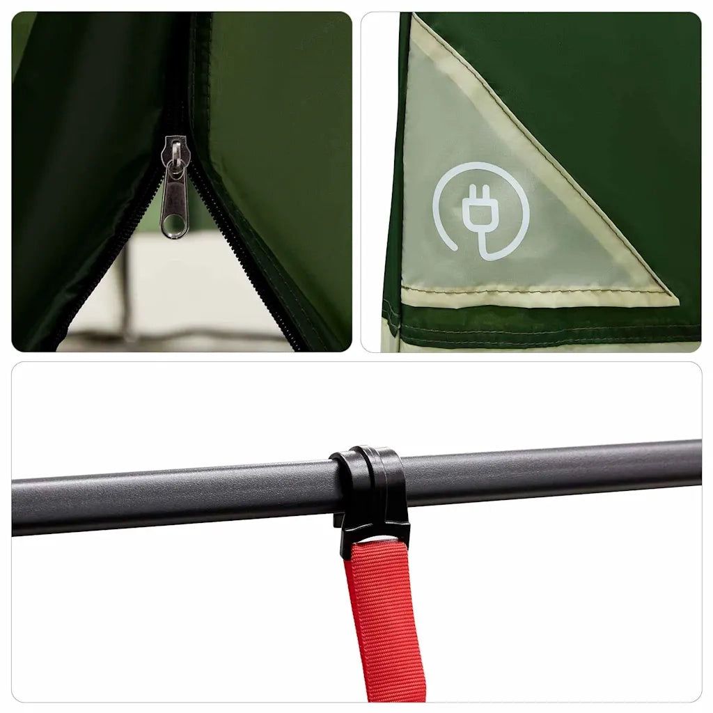 vidaXL Tenda interna in rete Verde 291 x 291 cm