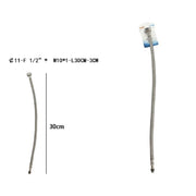 Trade Shop - Tubo Flessibile Flessibili Rubinetto Miscelatore Acqua 30 Cm F 1/2 X M10/1 69389 -