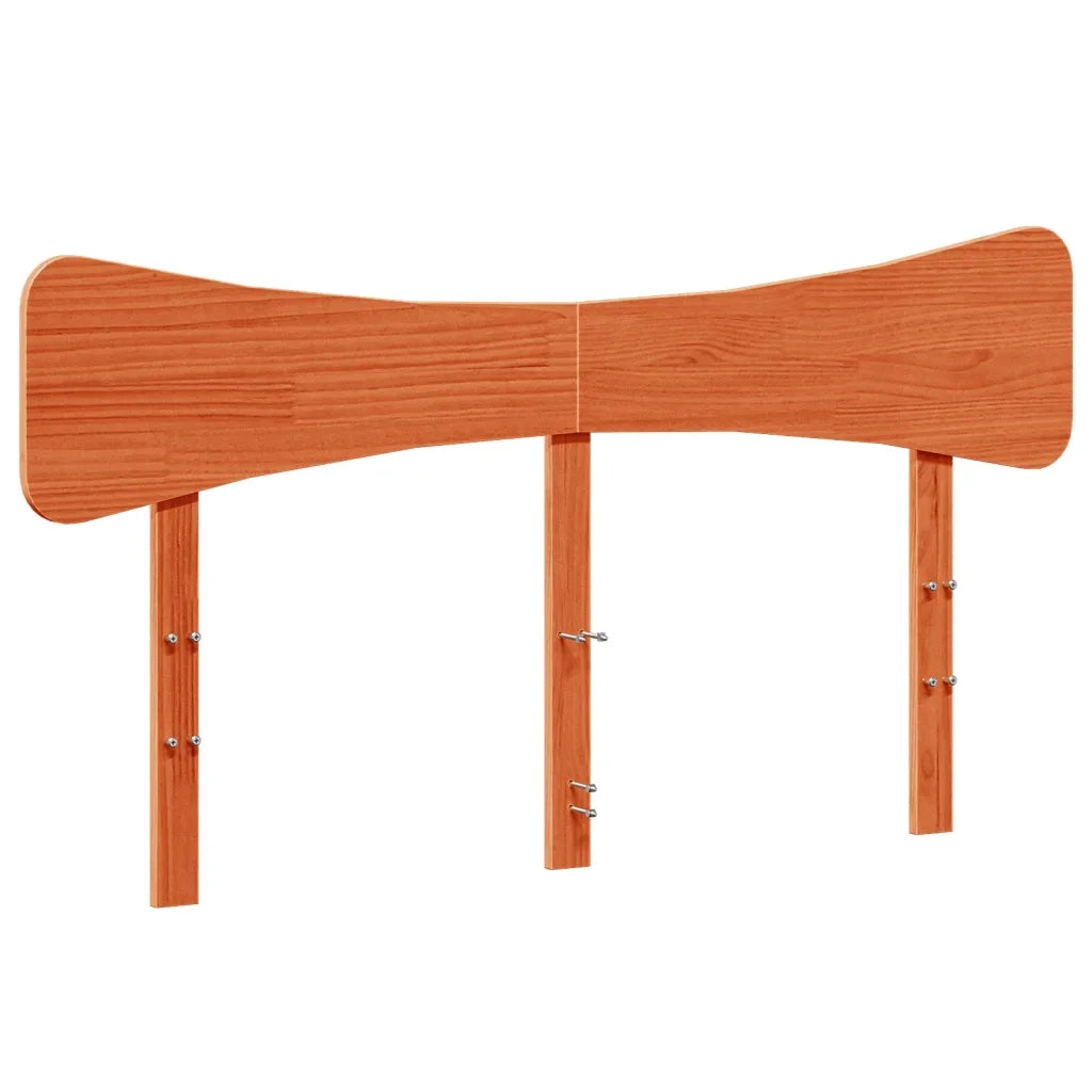 Giroletto senza Materasso Marrone Cera 120x190 cm Legno di Pino