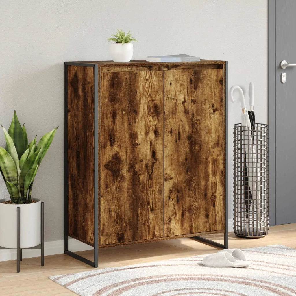 Mobile per scarpe con porta Quercia Fumosa 79 x 36 x 100 cm 886464