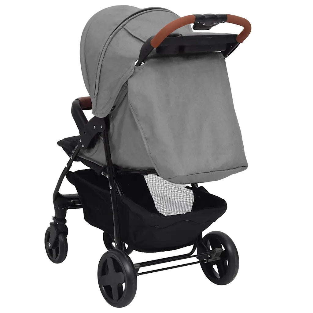 Passeggino 2 in 1 Grigio Chiaro in Acciaio CFW9854330