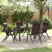 Set da Pranzo per Giardino 5 pcs Marrone 3379263