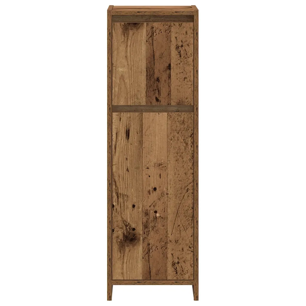Set Mobili da Bagno 4 pz Legno Antico in Legno Multistrato