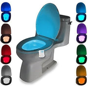 Uchic, luce led con sensore di movimento per wc, 1 pezzo, 8 colo