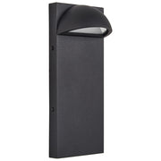 Lampada da parete a LED per esterni Nero Metallo Ferro Vetro Opaco Design Moderno Giardino Patio