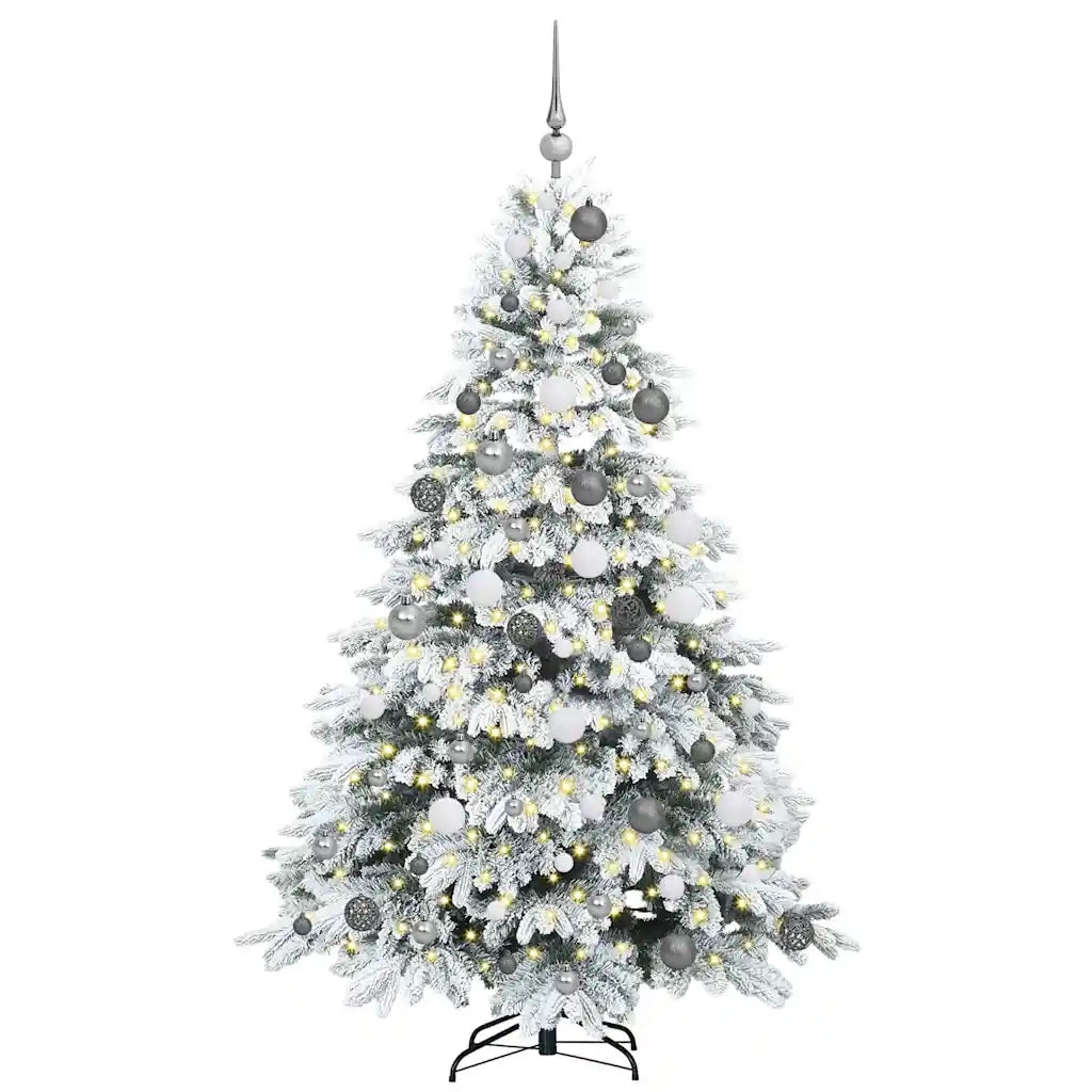 Albero di Natale artificiale con 300 LED Bianco 180 cm PE e PVC 3397613