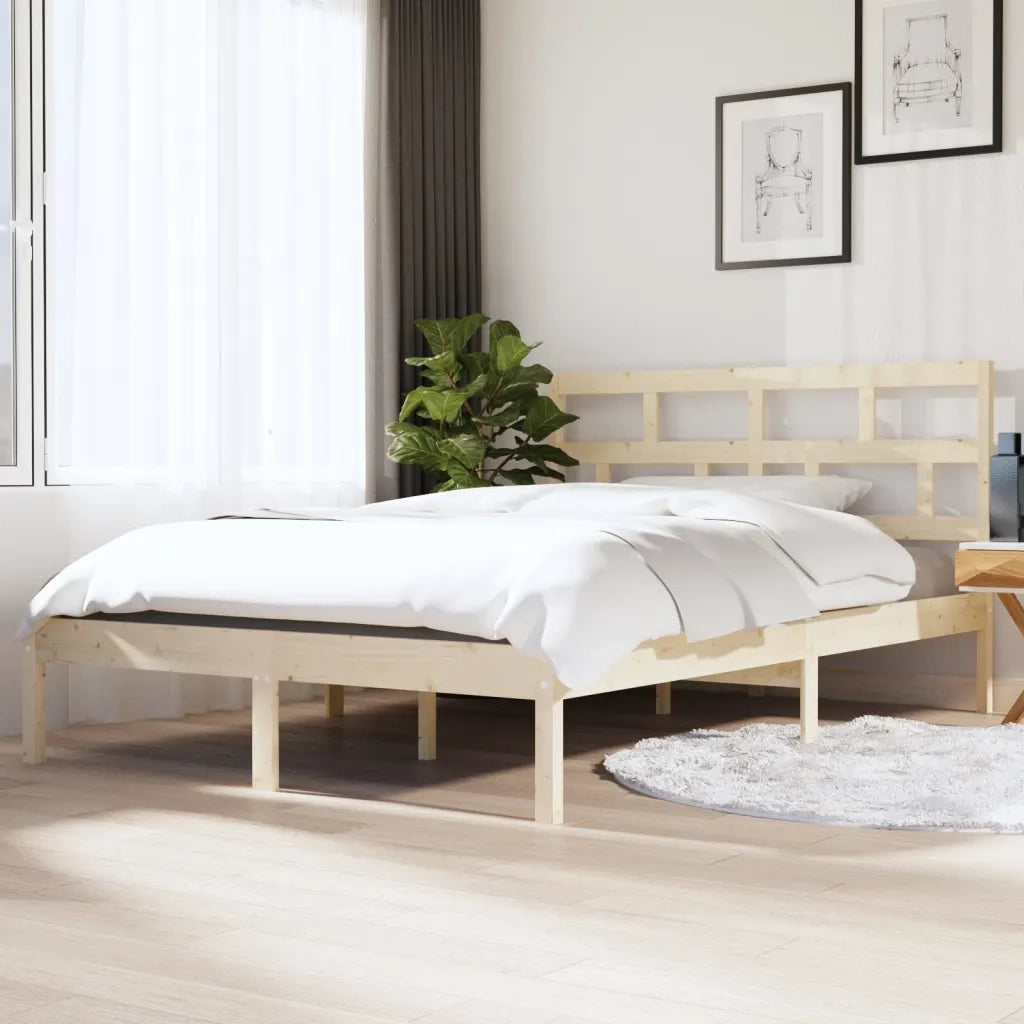 Giroletto-Struttura Letto 120x190 cm Small Double in Legno Massello 520716