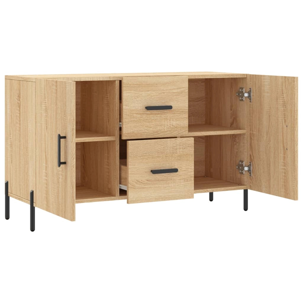 Buffet credenza cassettiera armadio mobile contenitore organizer cucina soggiorno rovere Sonoma 100 x 36 x 60 cm legno ingegnerizzato marrone 02_0031465