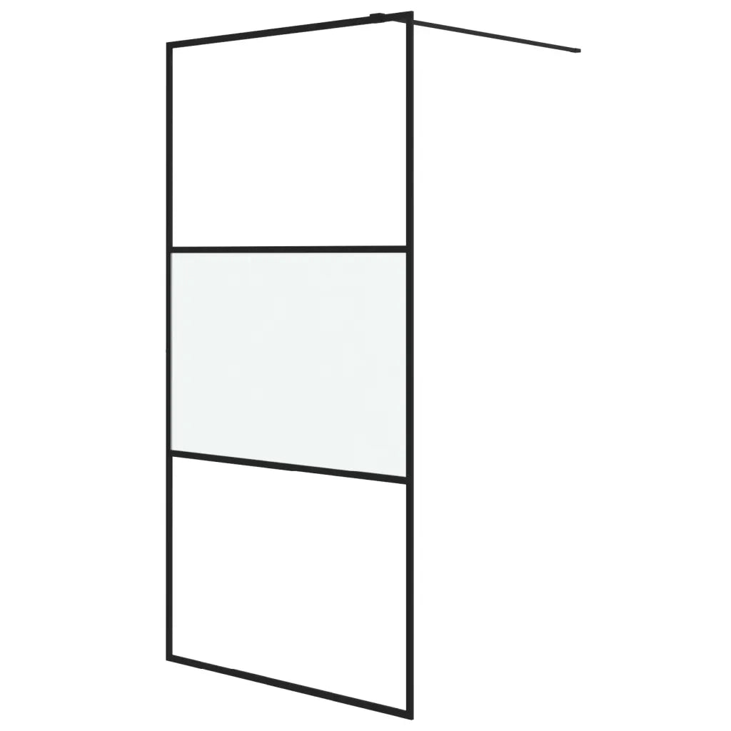 Parete Doccia Walk in 100x195 cm Vetro Semi Smerigliato ESG 152107