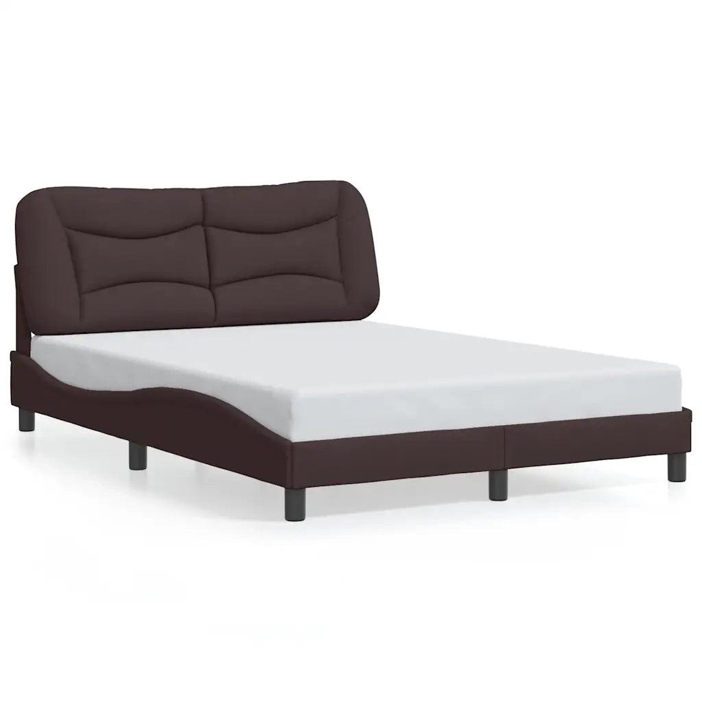 Giroletto senza Materasso Hvar Marrone Scuro 140x200 cm Tessuto
