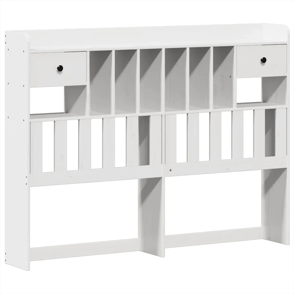 Giroletto senza Materasso-Struttura Letto Bianco 150x200 cm Legno Massello Pino 236421