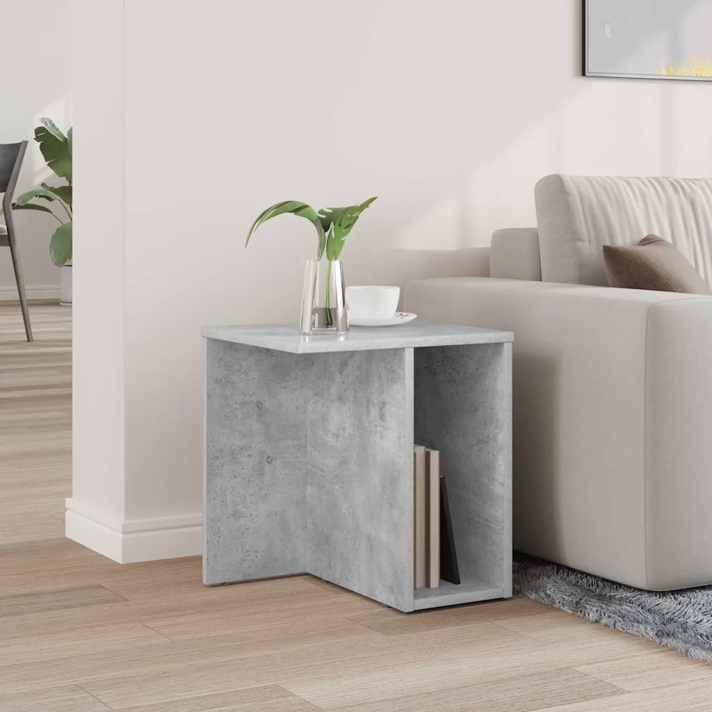 Tavolino Grigio cemento 37 x 32 x 40 cm Legno multistrato