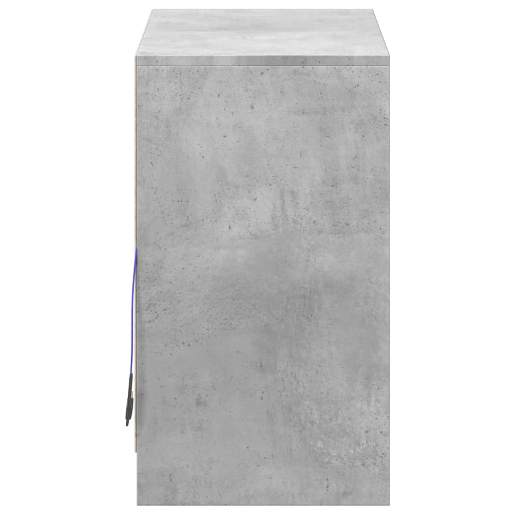 Buffet credenza cassettiera mobiletto mobile contenitore organizer per cucina soggiorno salotto con illuminazione a LED 72 x 34 x 61 cm legno ingegnerizzato grigio 02_0029806