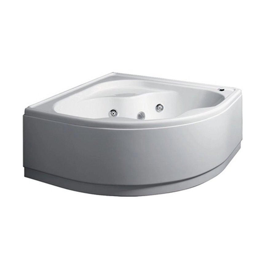 Vasca angolare cm 140x140 con idromassaggio e pannello mod. AMBRA