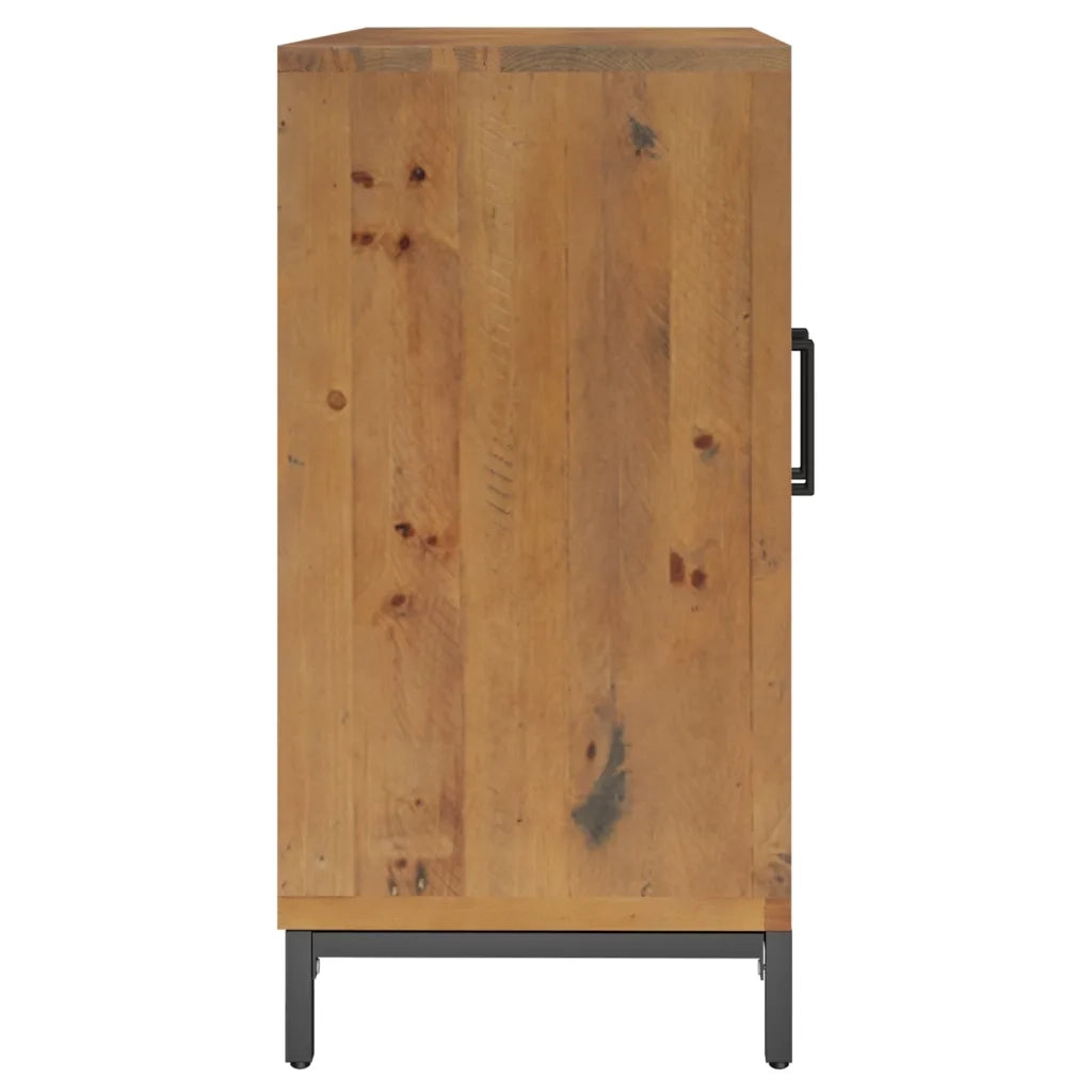 Credenza Marrone 75x35x70 cm Legno Massello di Pino Riciclato cod mxl 5494