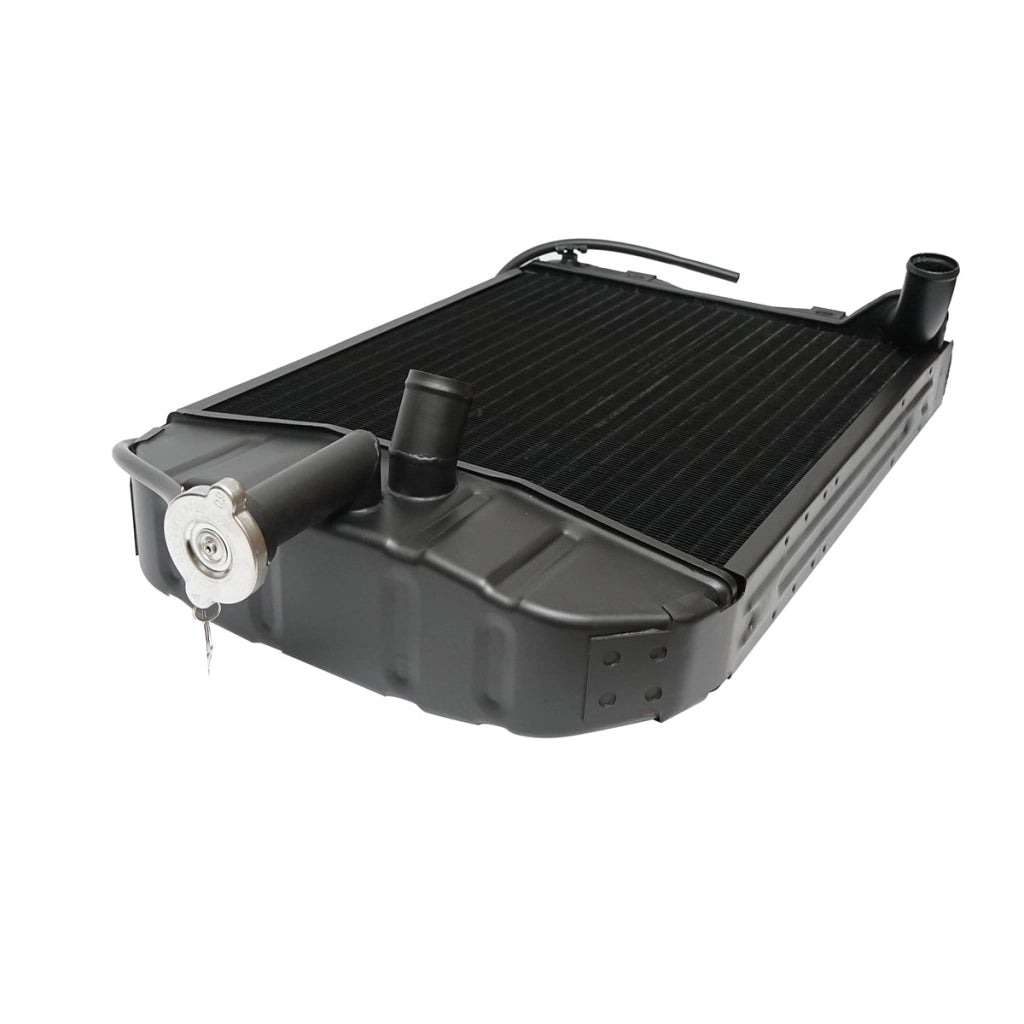 Radiatore raffreddamento acqua per Massey Ferguson serie 200 con motore Perkins – codici OEM 1672862M91, 1680547M92, 150-15, 1672861M93
