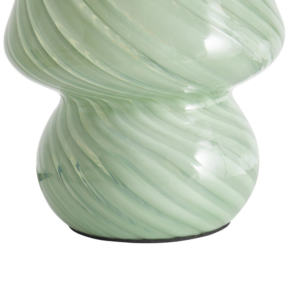 Lampada da tavolo da lettura in vetro verde stile moderno
