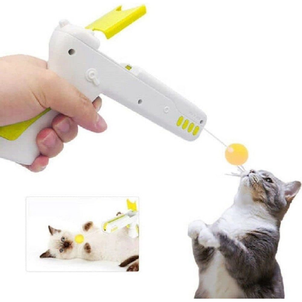 Trade Shop - Pistola Giocattolo Gioco Interattivo Per Gatto Cani Animali Multi Trust Q-t194 -