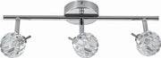 Plafoniera Candellux Bombola 3 luci G9 cristallo cromo