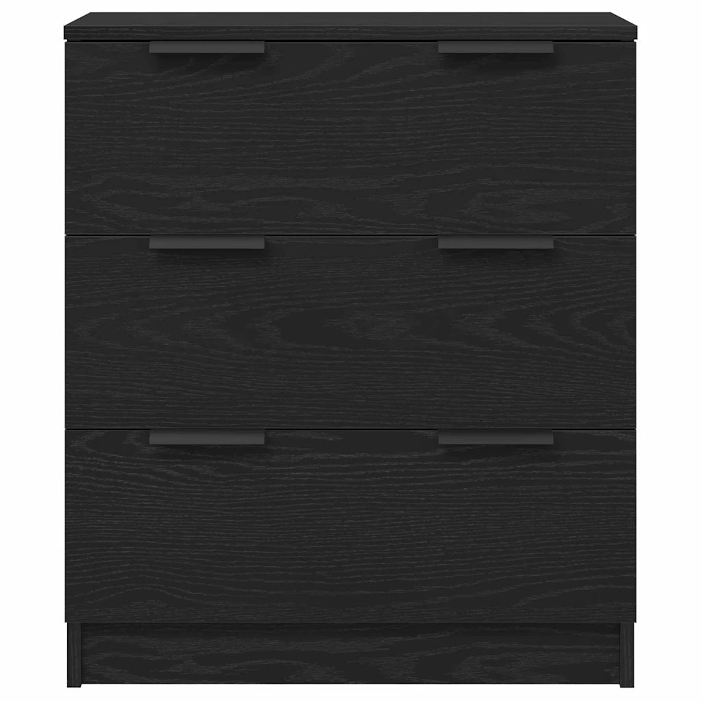 Credenza Rovere Nero 60 x 30 x 70 cm Legno multistrato 862087