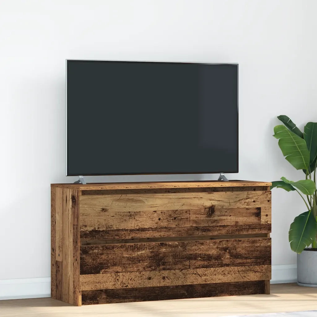 vidaXL Mobile Porta TV Legno Antico 100x35x54 cm in Legno Multistrato