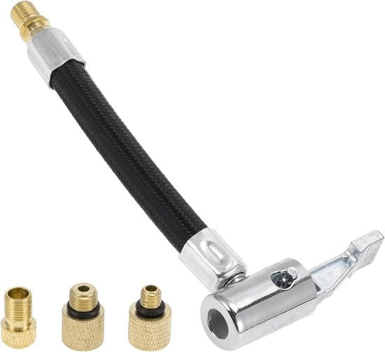 Sistema di allungamento della pressione dei pneumatici duraturo - M8x0.8 - 15,5mm OD - Estensione pompa a aria - Adattatore coperchio di ventilazione - Set