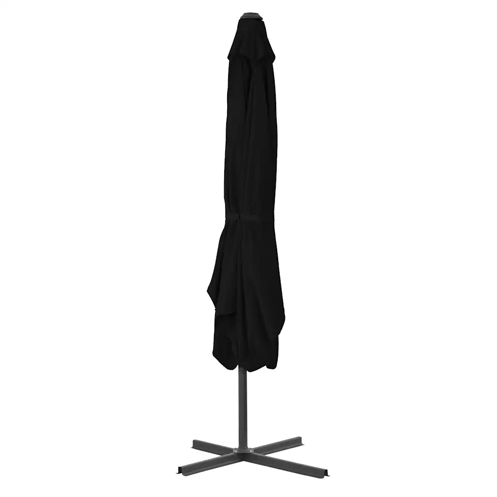 Ombrello | Parasolne con Palo in Acciaio Nero 250x250x230 cm