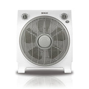 Ventilatore da tavolo box 12 pollici 30cm, 3 velocità 45W, griglia rotante multidirezionale, timer 1h silenzioso - SOGO