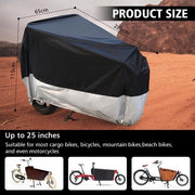 Fiat Shoes, Fiat Shoes, Impermeabile, Tessuto Oxford 420D, Garage per Bicicletta, Vela, Impermeabile, Resistente ai Raggi UV e Resistente alle Scalfature, Copertura per Bicicletta, 285 x 65 x 115 cm