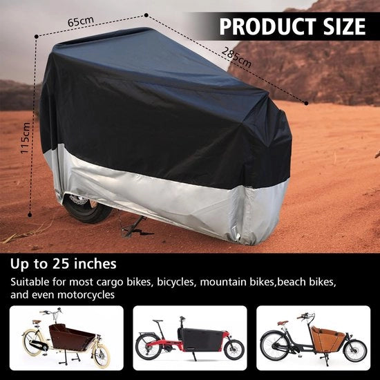Fiat Shoes, Fiat Shoes, Impermeabile, Tessuto Oxford 420D, Garage per Bicicletta, Vela, Impermeabile, Resistente ai Raggi UV e Resistente alle Scalfature, Copertura per Bicicletta, 285 x 65 x 115 cm