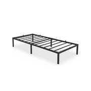 Struttura Letto Pieghevole in Metallo Rete a Doghe 90x200 cm Nero Letto per Ospiti 6 Gambe 10 Doghe