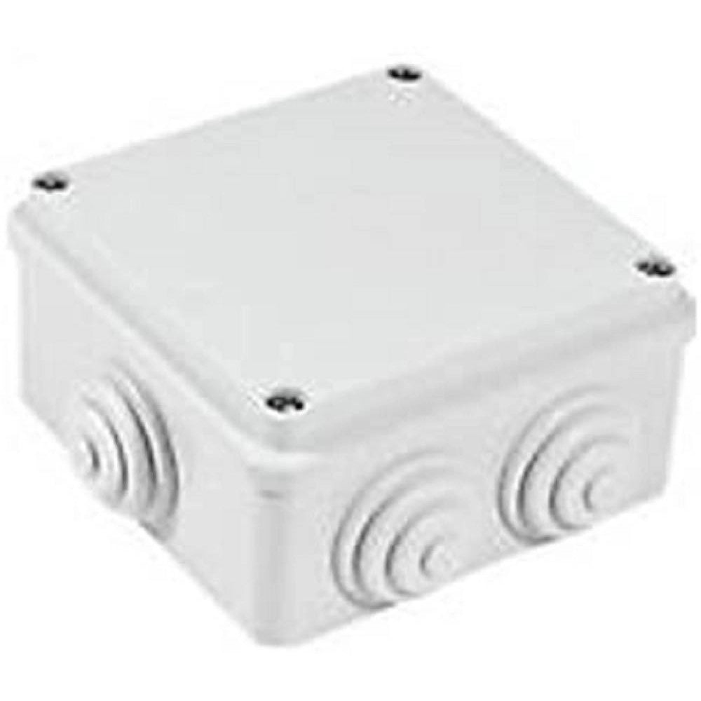 Trade Shop - Scatola Stagna Di Derivazione Passacavi Coperchio Con Viti 100x100x50mm Ip55 -