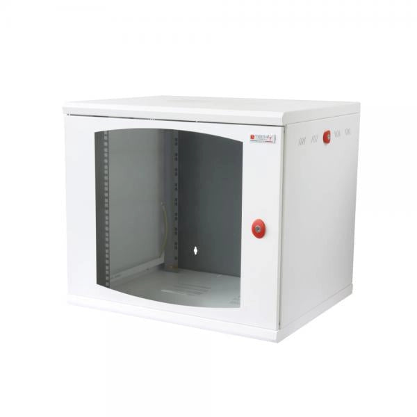 Armadio Rack 19'' a muro 10 unità sezione unica prof. 500mm Bianco