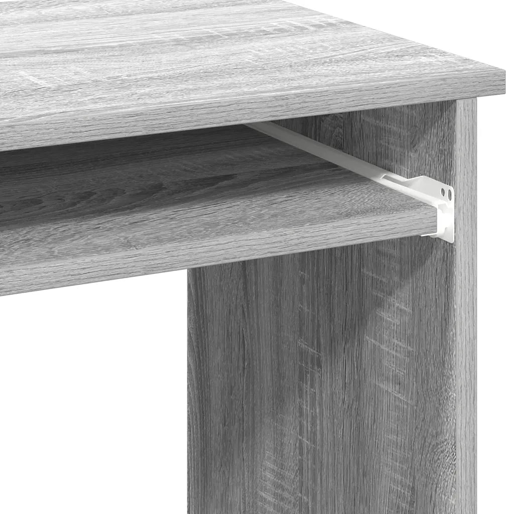 Scrivania Mensole Grigio Sonoma 84x40x78 cm Legno Multistrato
