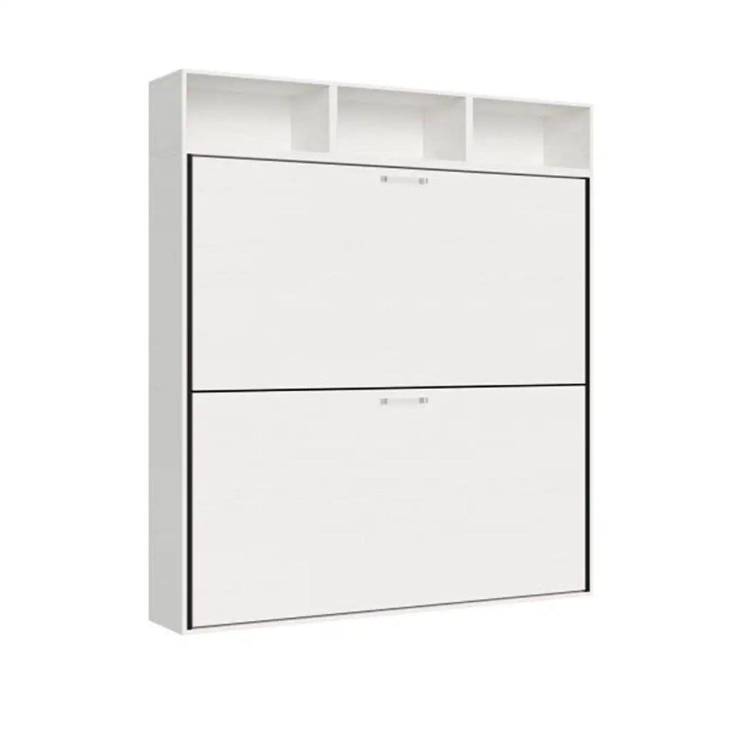 Letto doppio a scomparsa Kando comp.I bianco frassino