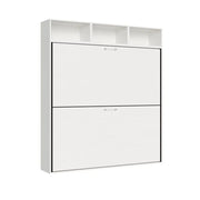Letto doppio a scomparsa Kando comp.I bianco frassino