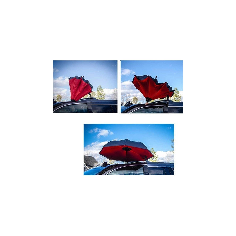 Trade Shop - Ombrello Reversibile Apertura Inversa Auto Casa Rovesciato Anti Pioggia Moda -