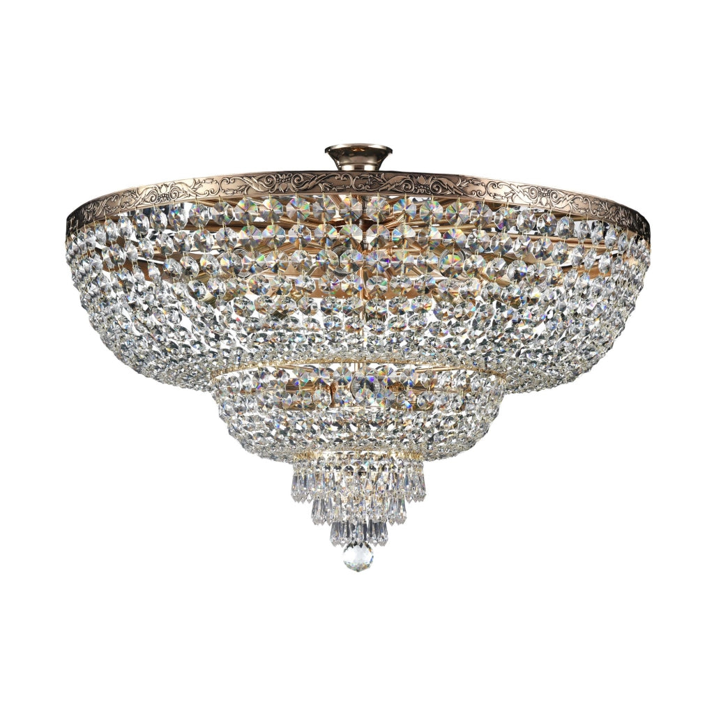 Maytoni Plafoniera contemporanea Palace 14 luci E27 oro metallo cristallo
