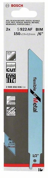 2608656036 - Set 2 lame per sega universale S 922 AF Flexible for Metal