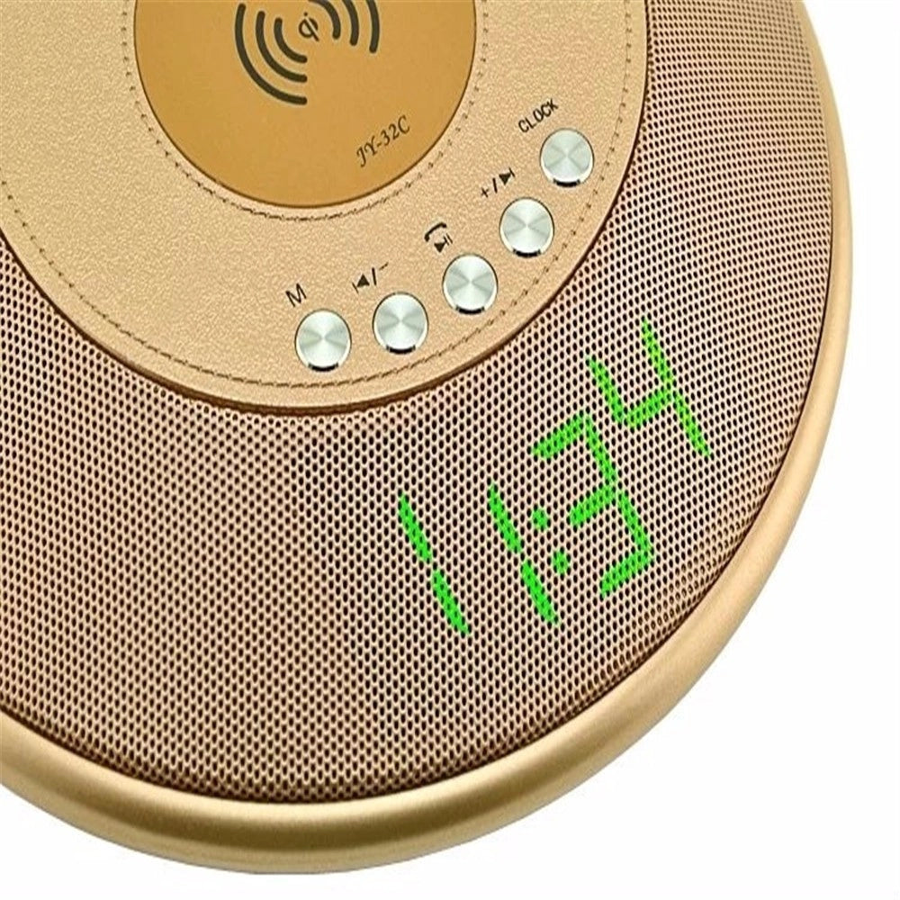 Trade Shop - Altoparlante Bluetooth Con Orologio Radio Tf Card Aux 3w Wireless Per Cellulare -