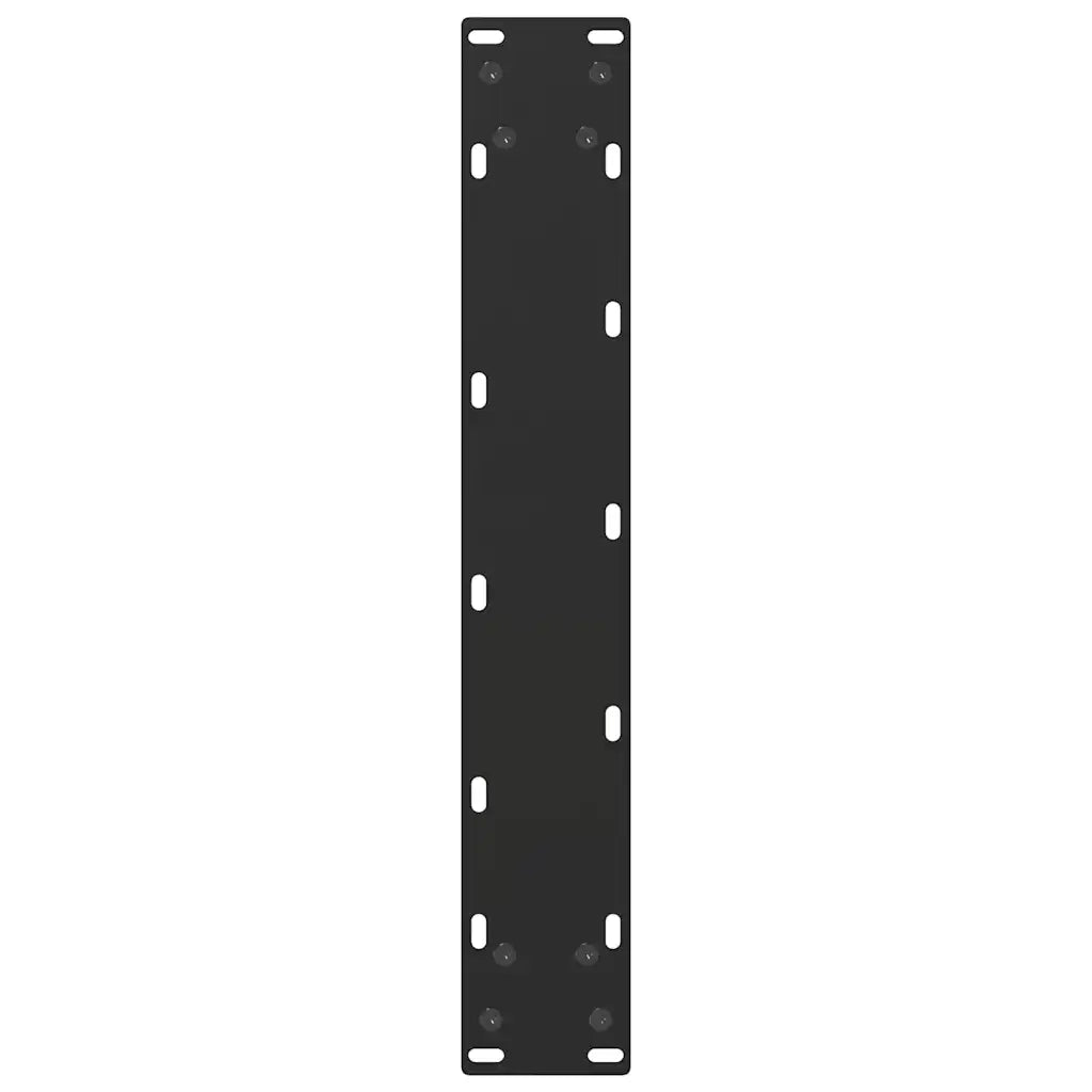 Gambe per tavolo da bar a forma di U 2 pz nere 50x(110-111) cm in acciaio 4013244