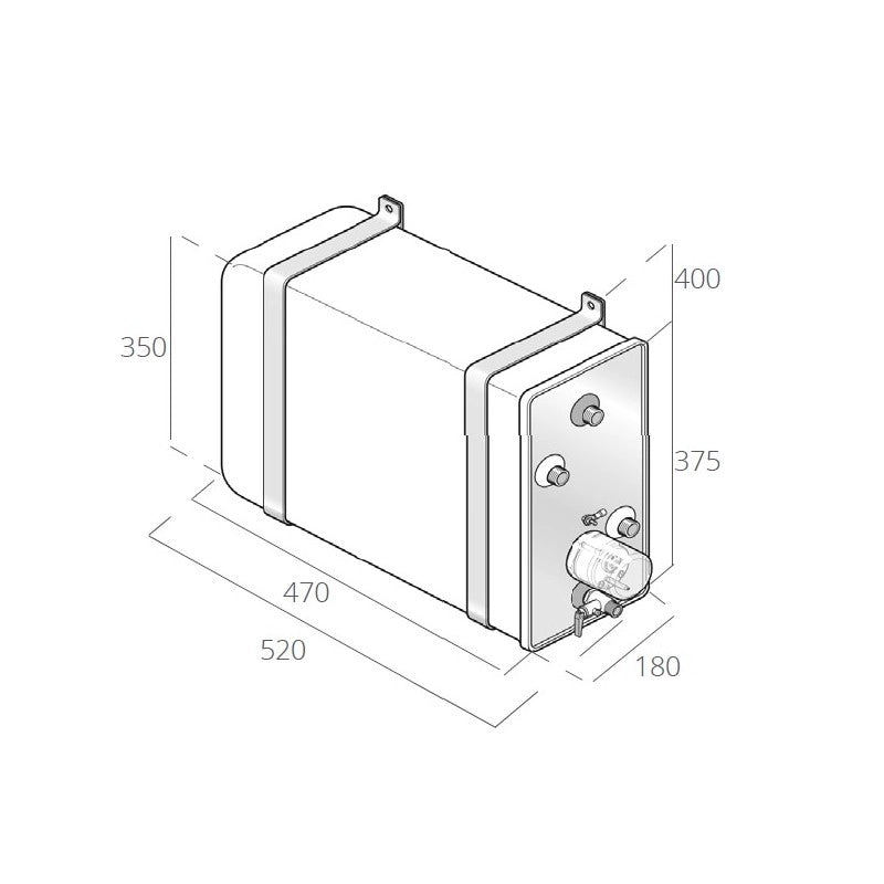 BOILER INOX BX 16 LT C/SCAMBIATORE BOILER LT.16