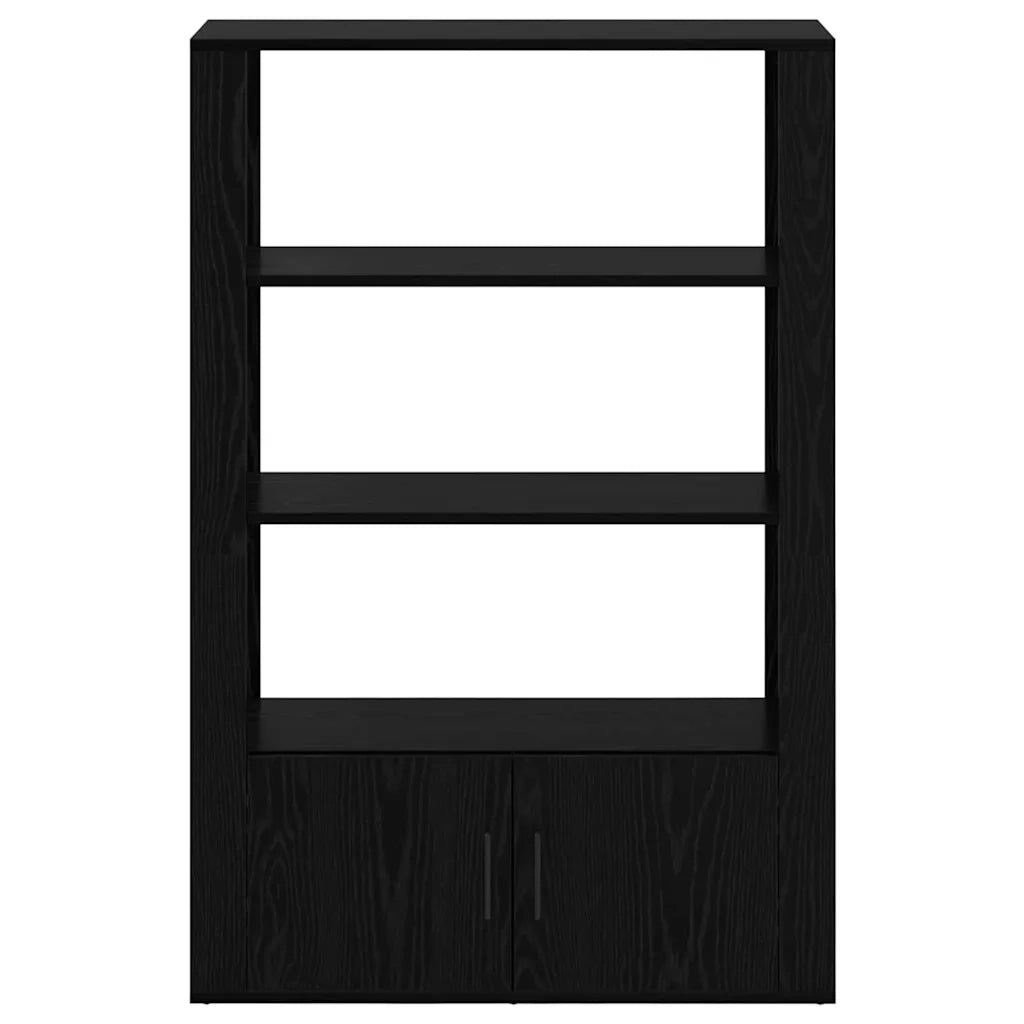 Credenza-Buffet-Armadio da cucina Rovere nero 30 x 80 x 119.5 cm Legno multistrato